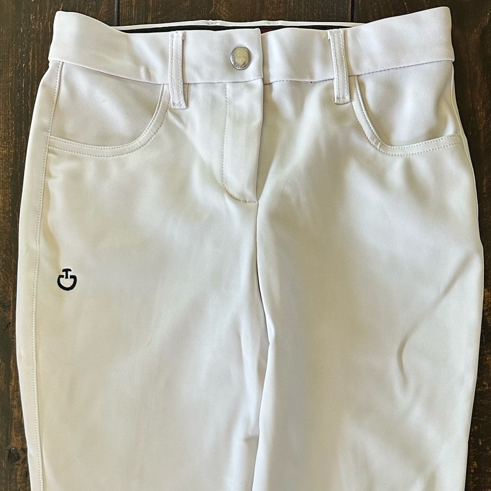 Cavalleria Toscana White Show Breeches Size kids 12